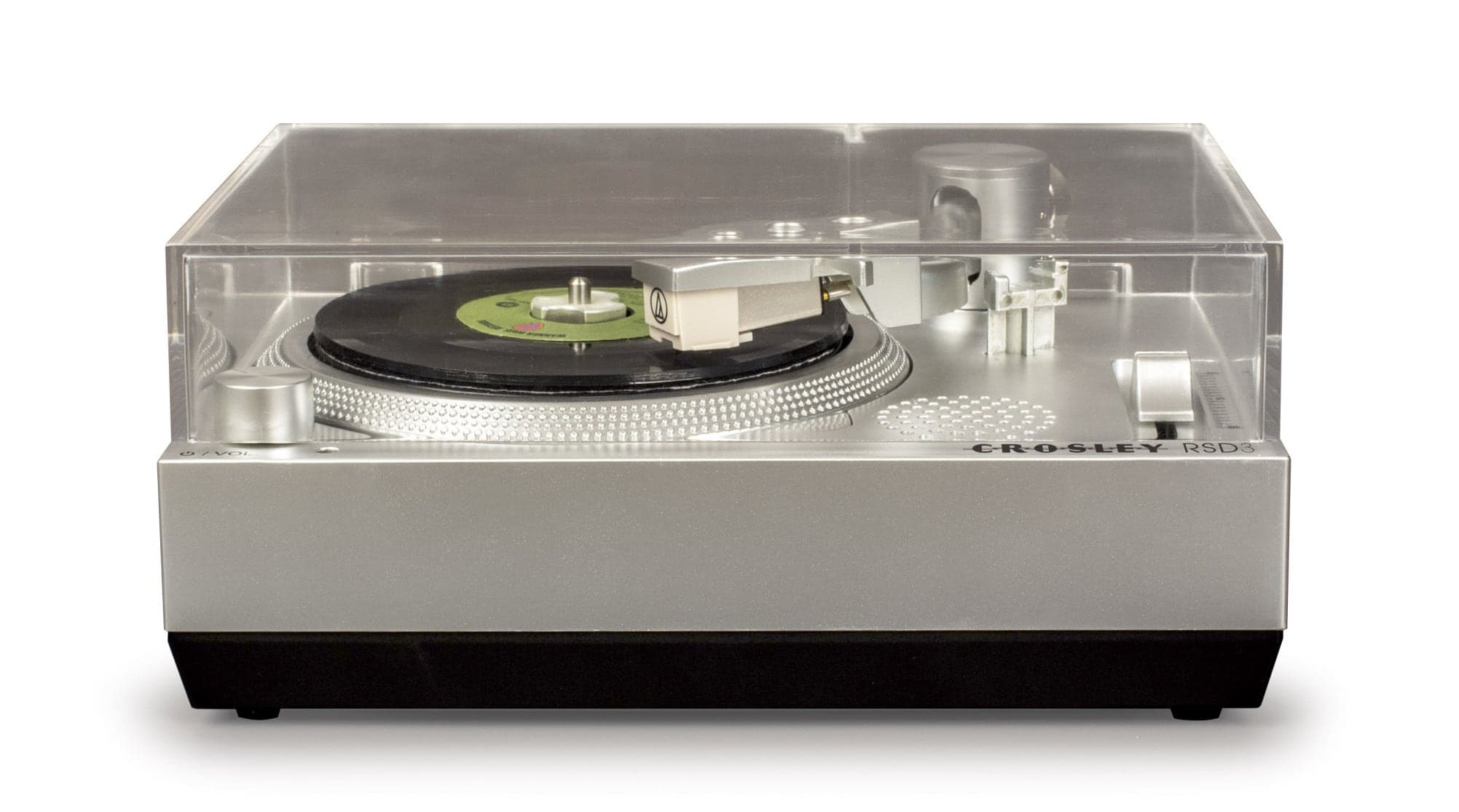 Crosley CR6037A-SI RSD3 Mini Turntable for 3-inch Vinyl Records, Silver